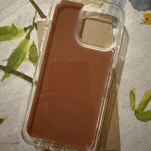 Clear and Brown Phone Case